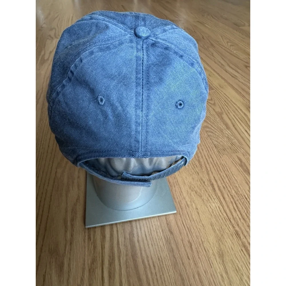 Estes Park Colorado Moose Embroidered Dad Hat Blue‎ Washed Cotton Cap